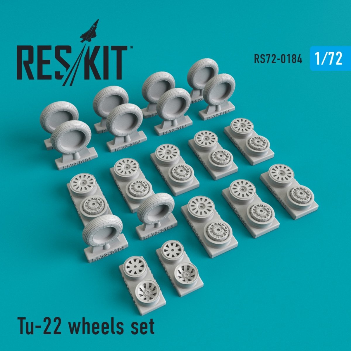 RESKIT RS72-0184 TU-22 JEU DE ROUES 1/72