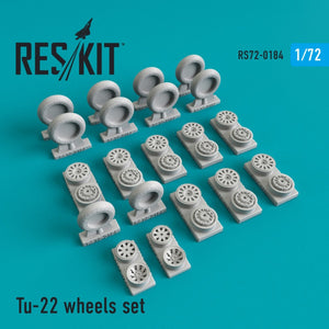 RESKIT RS72-0184 TU-22 JEU DE ROUES 1/72