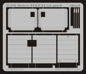 Panneaux d&amp;#39;identification Humve IFF/CIF Eduard 35659, échelle 1/35, Tamiya