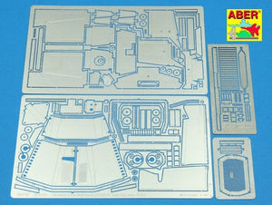 Tracteur semi-chenillé allemand Aber 35132 partie 2 avec un ensemble supplémentaire d&amp;#39;ailes, de pare-soleil et de capot moteur (1/35)