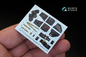 Intérieur imprimé en 3D et coloré sur papier décalcomanie Quinta Studio QD48099 A-1H (pour maquette Tamiya) 1/48 – immagine 3