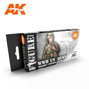 AK Interactive AK11634 Couleurs d&amp;#39;uniforme de soldat de l&amp;#39;armée américaine de la Seconde Guerre mondiale