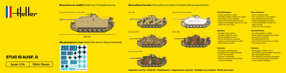 Heller 30320 STUG III AUSF. G1/16 – imagen 2