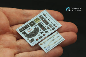 Intérieur coloré imprimé en 3D sur papier décalcomanie pour F4U-2 Corsair (Hobby Boss) Quinta Studio QD48476, échelle 1/48 – immagine 3