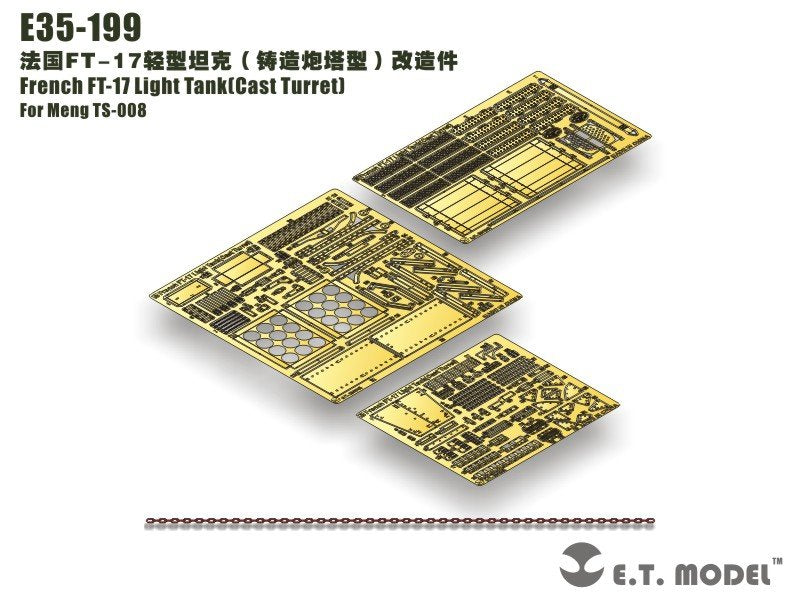 E.T. Model E35-199 French FT-17 Light Tank(Cast Turret) (For Meng TS-008) 1/35