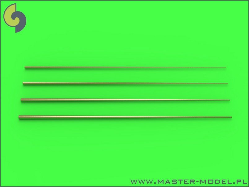 Master SM-350-089 Set of universal tapered masts No1 (length = 100mm each, diameters = 0.3/1.2mm; 0.4/1.5mm; 0.5/1.8mm; 0.6/2mm) 1/350