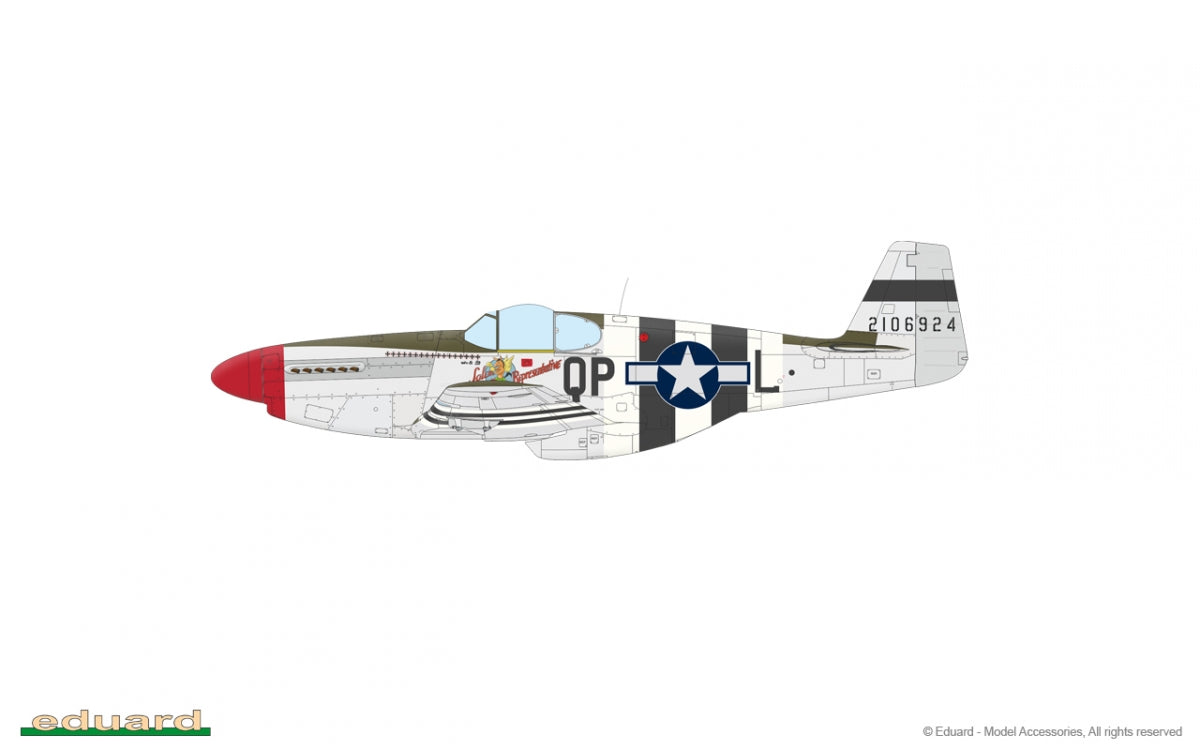 Eduard 11181 OVERLORD : MUSTANGS DU JOUR J / COMBINAISON DOUBLE P-51B MUSTANG 1/48 – image 8