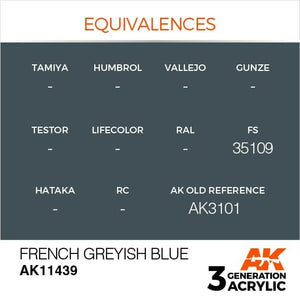 AK Interactive AK11439 Bleu grisâtre français 17 ml – Bild 3