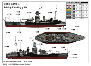 Trumpeter 05336 HMS Abercrombie Monitor 1/350 – zdjęcie 3