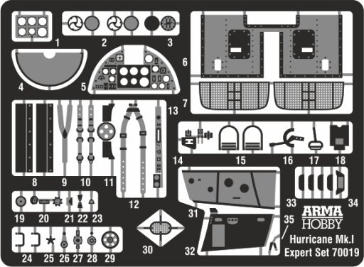 Arma Hobby 70019 Hurricane Mk I Expert Set 1/72 – Bild 7