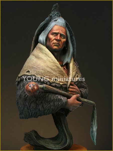 Young Miniatures YH1821 Porteur de corbeau Pied-Noir 1/10  – imagen 8