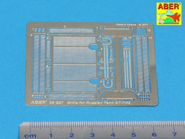 Grilles Aber 35G27 pour BT-7 ou BT-42 (1/35) – image 2