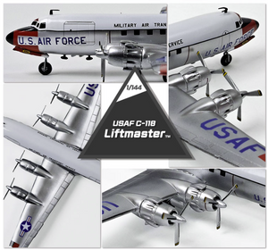 Maquette Academy 12634 USAF C-118 Liftmaster au 1/144 – image 3