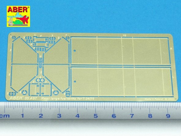 Réservoirs de carburant arrière Aber 35A097 pour T-34/76 (1/35) – imagen 2