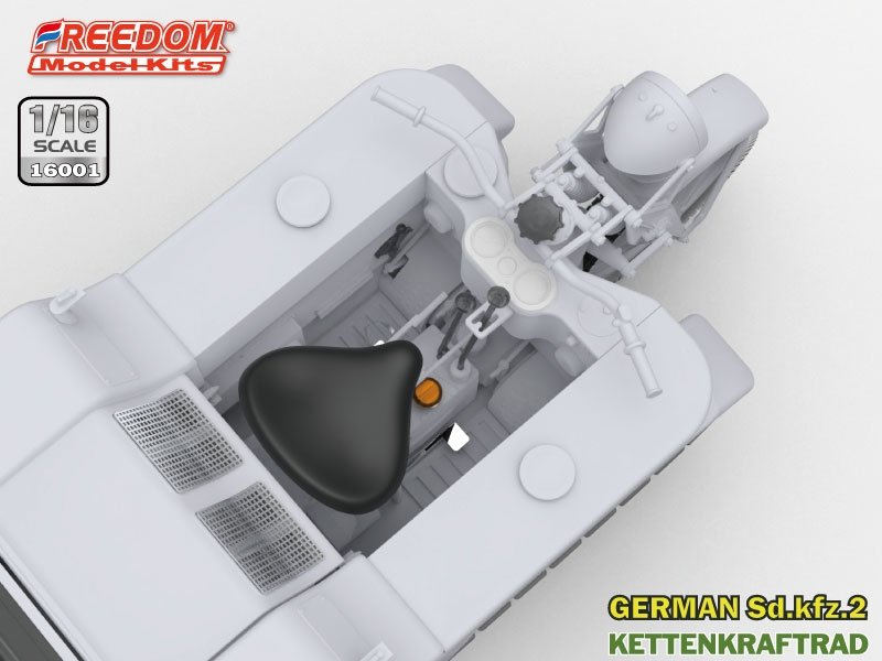 Liberté 16001 Sd.Kfz. 2 Kettenkraftrad Type HK 101 1/16 – Bild 12