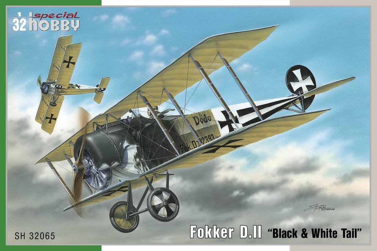 Special Hobby 32065 Fokker D. II Black & White Tail 1/32