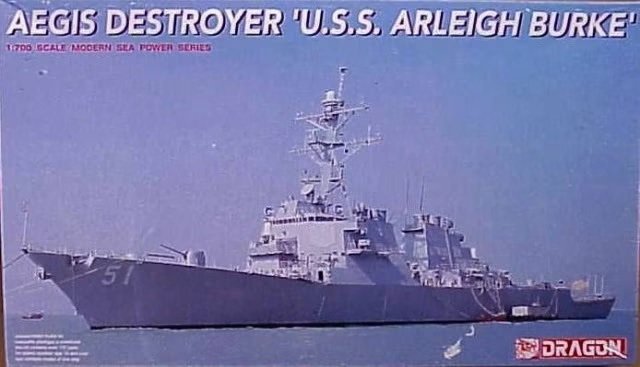 Dragon 7029 USS Arleigh Burke Destroyer AEGIS 1/700