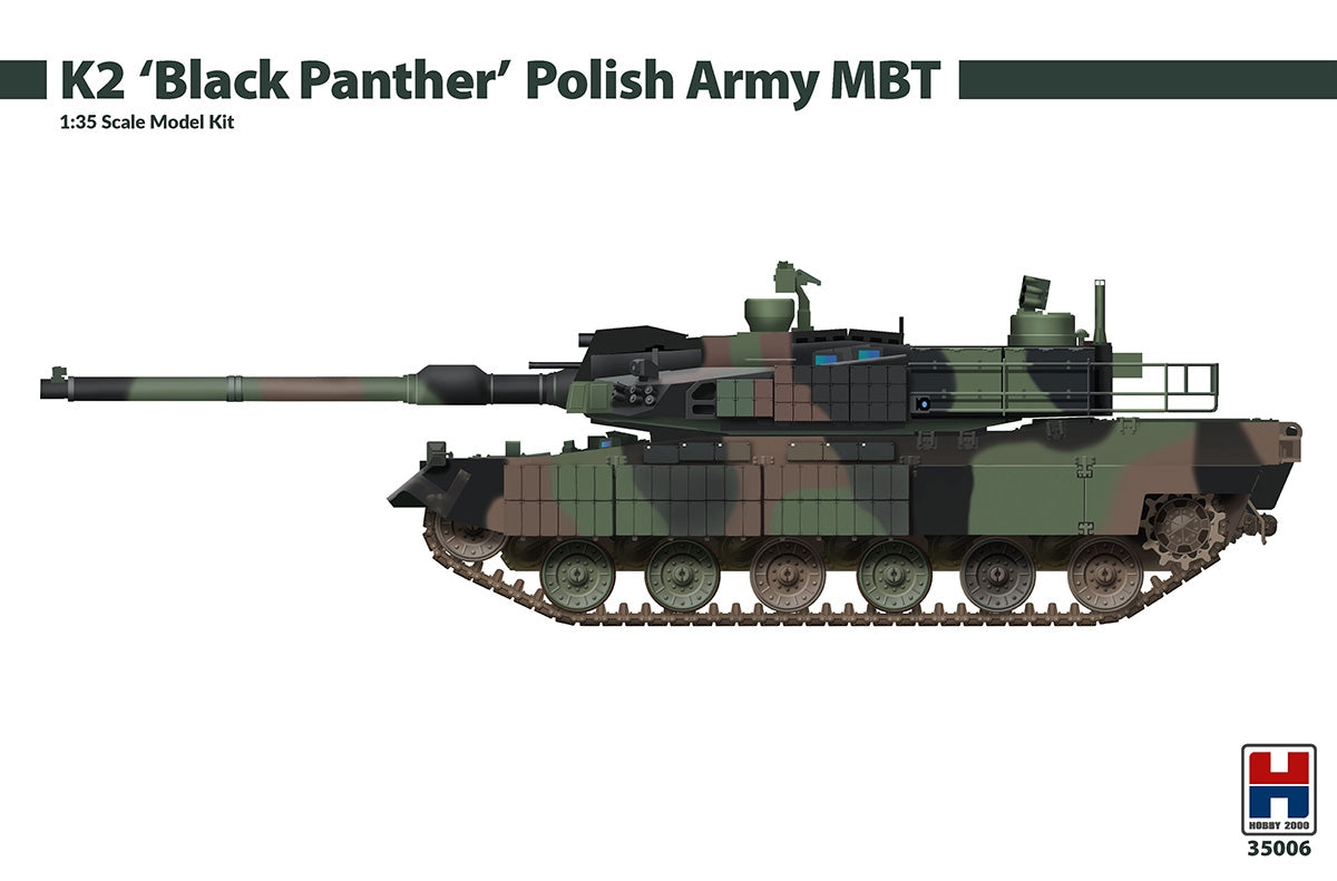 Hobby 2000 35006 K2 « Panthère noire » Char de combat principal de l'armée polonaise (H2K35004 + photodécoupe + Polaroid) 1/35