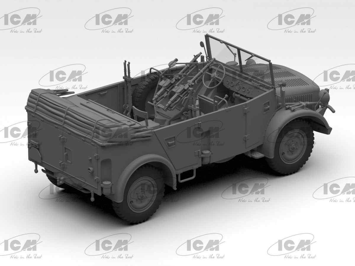 ICM 35503 sEPkw Kfz.70 avec Zwillingssockel 36 Véhicule militaire allemand de la Seconde Guerre mondiale 1/35 – immagine 4
