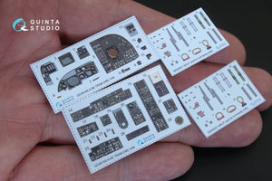 Intérieur imprimé en 3D et coloré sur papier décalcomanie Quinta Studio QD48166 A-6E TRAM Intruder (pour kit HobbyBoss) 1/48 – image 2