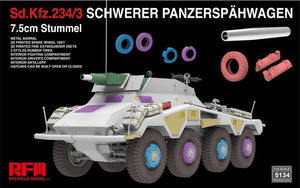 Modèle de champ de seigle 5134 Sd.Kfz. 234/3 Schwerer Panzerspahwagen 7.5cm Stummel 1/35 – immagine 2