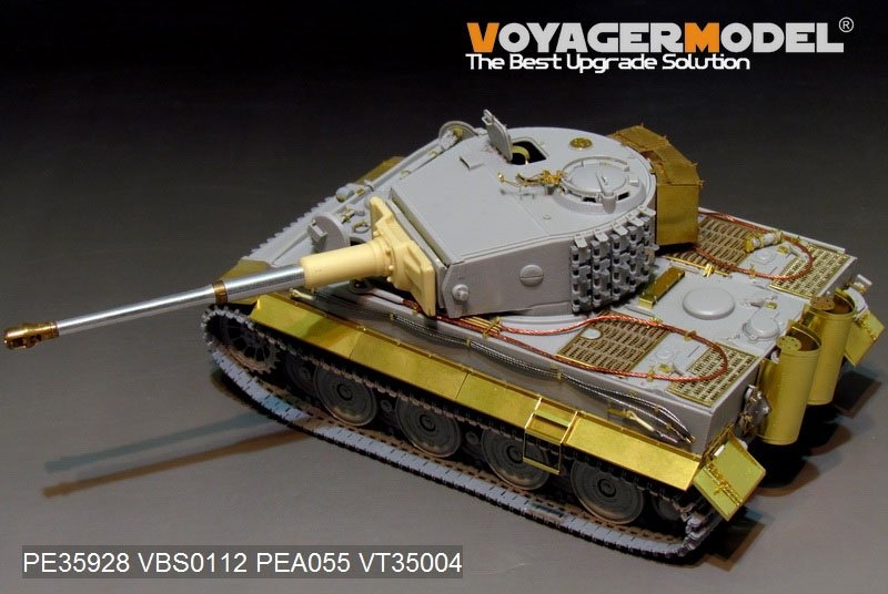 Maquette Voyager PE35928 Char Tiger I allemand de la Seconde Guerre mondiale, production tardive, pour TRUMPETER 09540, échelle 1/35 – immagine 12