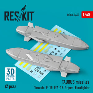 MISSILES TAURUS RESKIT RS48-0450 (2 PIÈCES) (IMPRIMÉS EN 3D) 1/48