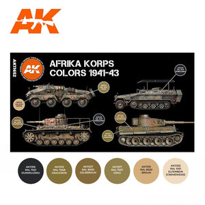 AK Interactive AK11652 3G AFRIKA KORPS COLORS 1941-1943 6x17 ml – image 2