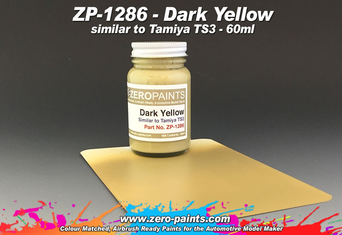 Peinture Zero Paints ZP-1286 Jaune foncé - Similaire à TS3 60 ml 
