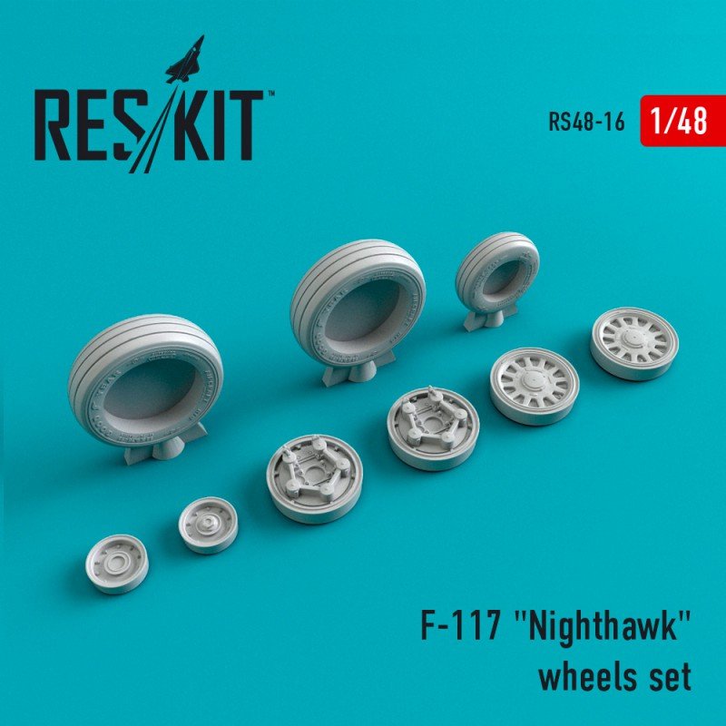 RESKIT RS48-0016 Jeu de roues F-117 1/48