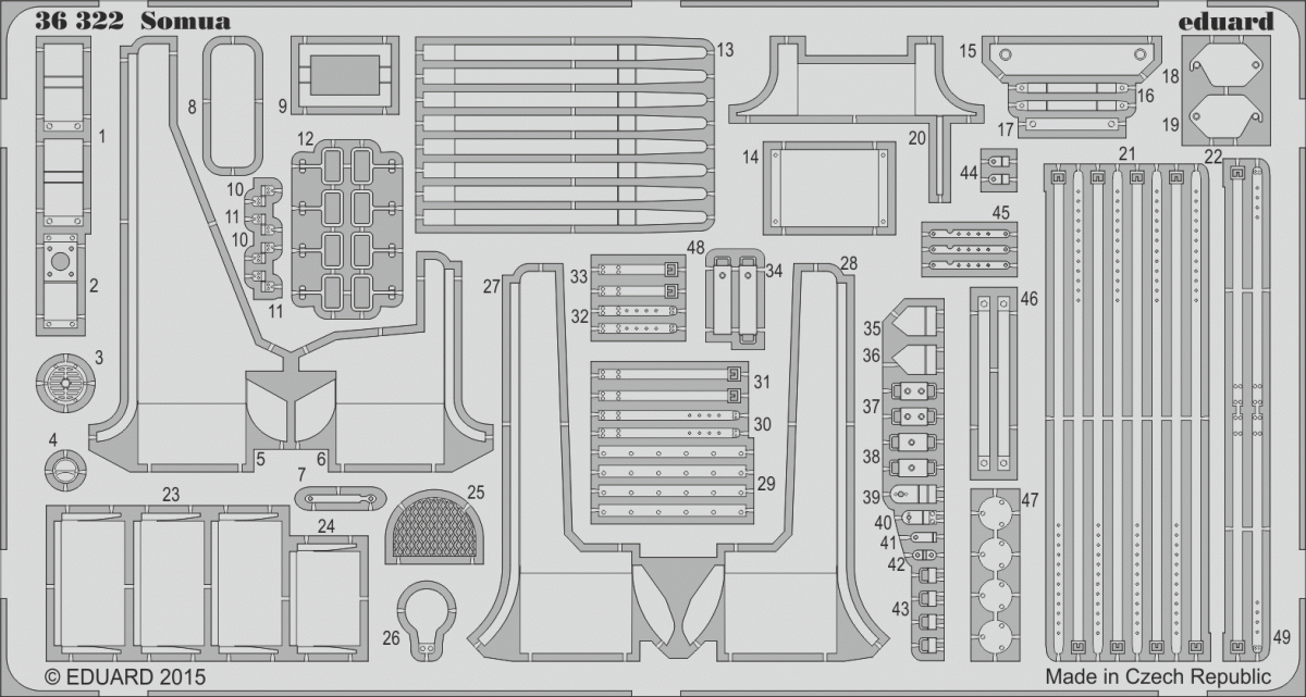 Eduard 36322 Somua TAMIYA 1/35 