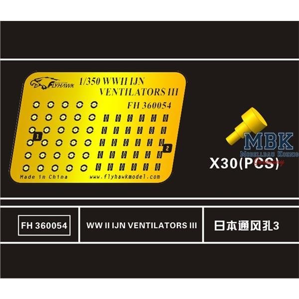 Flyhawk FH360054 WWII IJN Ventilator III (30 pièces) 1/350