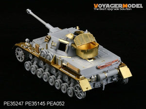 Maquette Voyager PEA052 Coffre de rangement pour char allemand Pz.Kpfw.IV de la Seconde Guerre mondiale (pour Ausf.E~J) 1/35