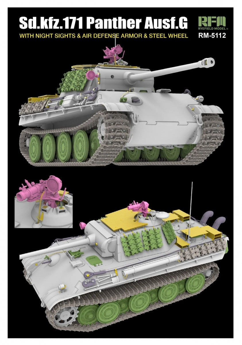 Rye Field modèle 5112 PANTHER AUSF.G 1/35  – image 3