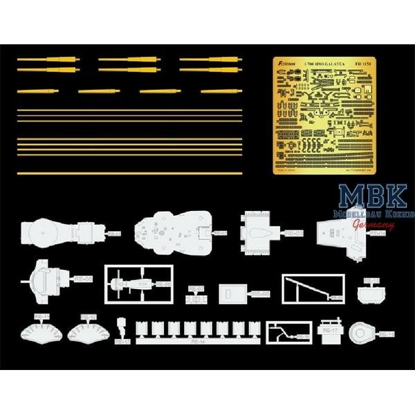 Maquette FlyHawk FH1158 Croiseur léger HMS Galatea 1/700 – image 2