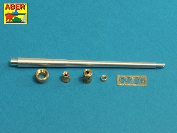 Canon Aber 35l-232 de 10,5 cm KwK L/70 avec frein de bouche perforé pour char allemand Pz.Kpfw. VII Lowe ou VK 7201(K) au 1/35