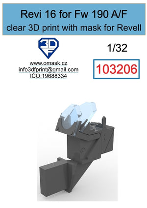 Omask 103206 Revi 16 pour Fw 190A/F (Revell) 1/32