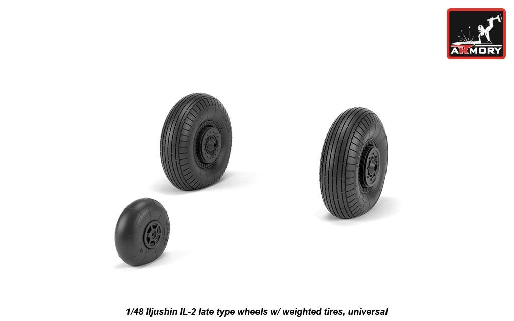 Armory Models AW48035 Iljushin IL-2 Bark, roues de type tardif avec pneus lestés, échelle 1/48 – image 4