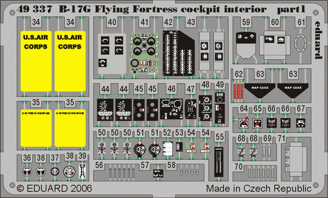 Eduard 49337 B-17G cockpit interior 1/48 Revell – zdjęcie 2