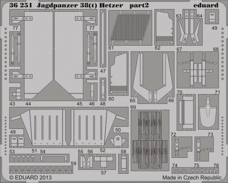 Eduard 36251 Jagdpanzer 38(t) Hetzer 1/35 Académie
