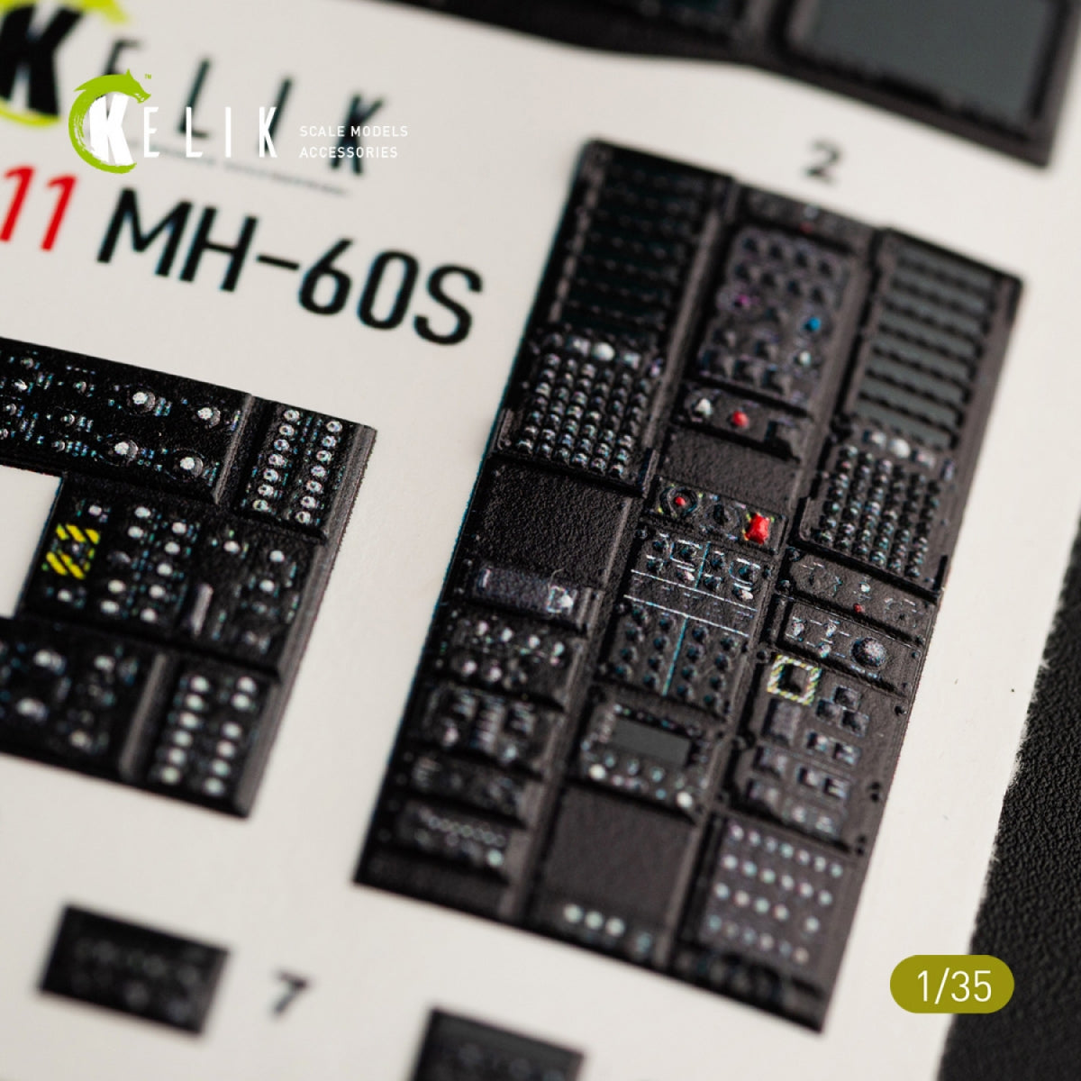 KELIK K35011 MH-60S KNIGHT HAWK - Décalcomanies 3D pour intérieur de la maquette KITTY HAWK au 1/35 – image 7