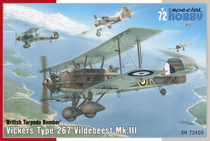 Maquette Special Hobby 72400 Vickers Vildebeest Mk. III au 1/72