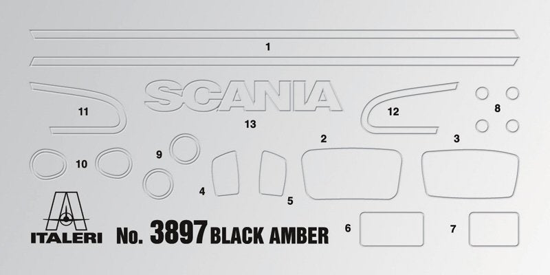 Italeri 3897 SCANIA R730 NOIR AMBRE (1/24)  – immagine 14