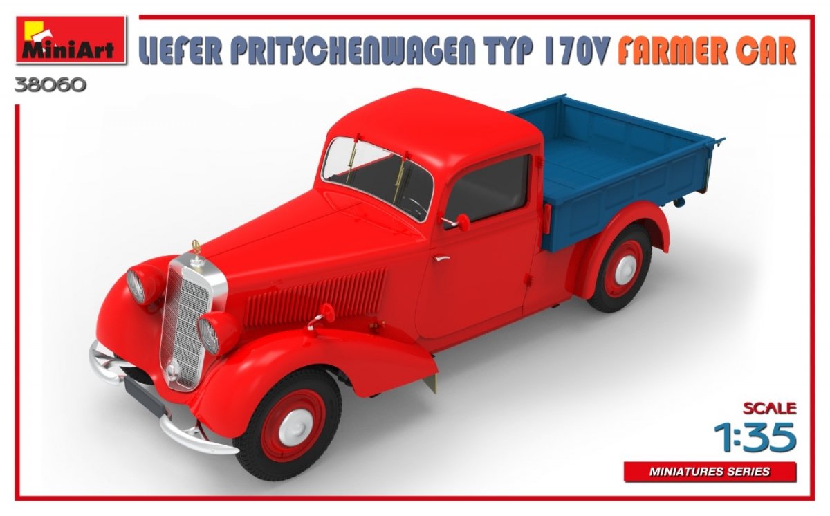 MiniArt 38060 LIEFER PRITSCHENWAGEN TYP 170V FARMER CAR 1/35 – zdjęcie 3