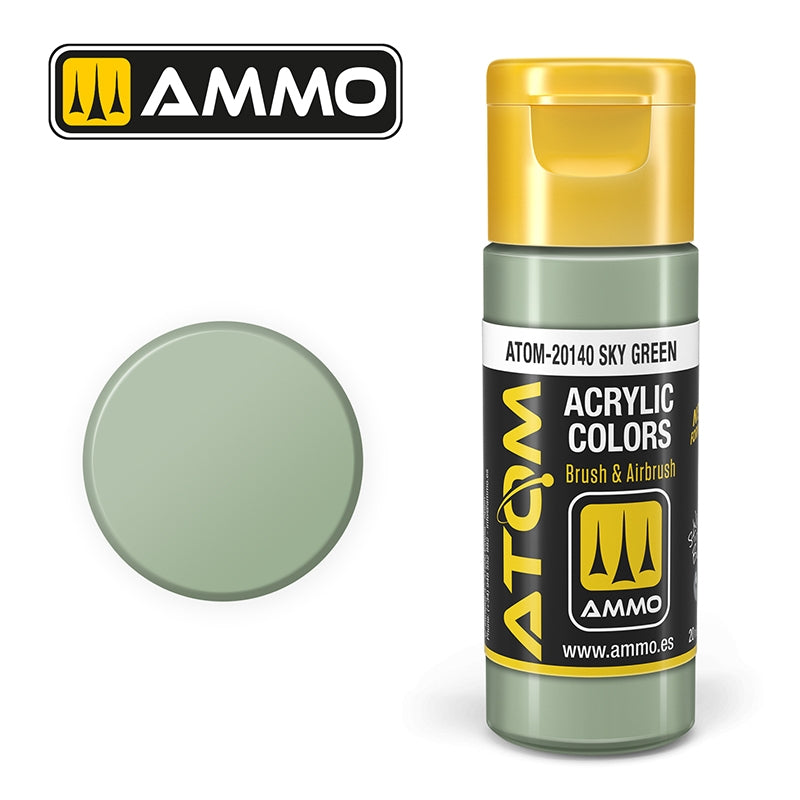 Ampo de Mig Jimenez 20140 ATOM COLOR Vert Ciel 20ml