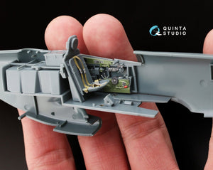 Intérieur imprimé en 3D et coloré sur papier décalcomanie Quinta Studio QD48065 P-51D (première version) (pour kit Eduard) 1/48  – image 4