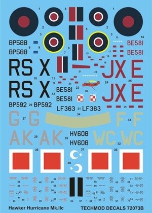 Techmod 72073 - Hawker Hurricane IIc 1/72
