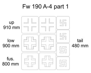 Omask 23003 Fw 190 A-4 partie 1 1/32