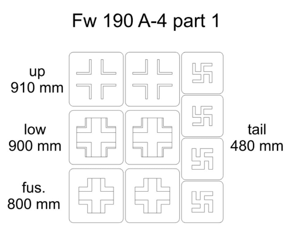 Omask 23003 Fw 190 A-4 partie 1 1/32