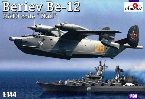 Maquette A-Model 01438 Beriev Be-12 « Mail » Avion amphibie anti-sous-marin russe 1/144